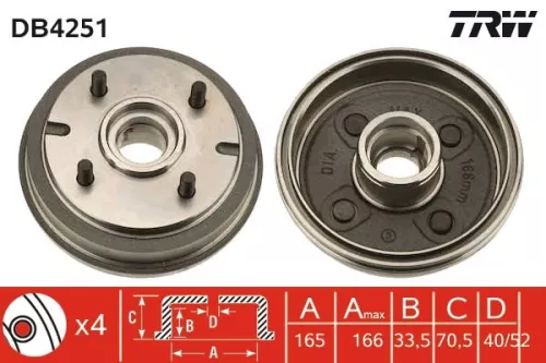 Remtrommel TRW DB4251)