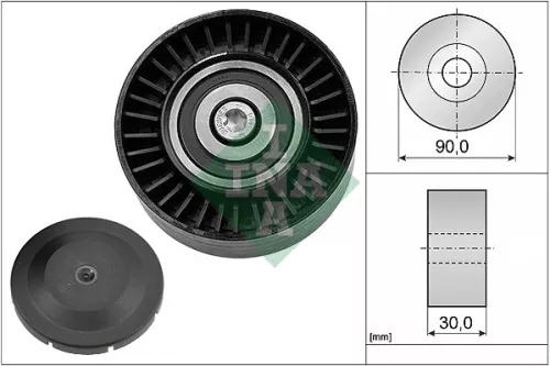 Ombuigings-/geleidingspoelie, V-geribbelde riem Schaeffler INA 532 0514 10)