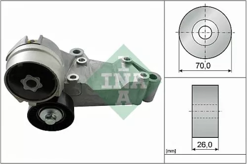 Riemspanner, V-geribbelde riem Schaeffler INA 534 0146 10)