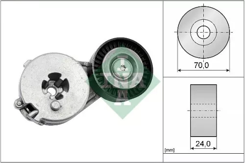 Riemspanner, V-geribbelde riem Schaeffler INA 534 0333 10)