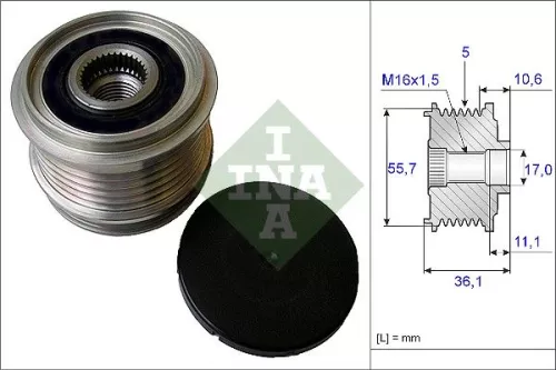 Alternator Freewheel Clutch Schaeffler INA 535 0161 10)