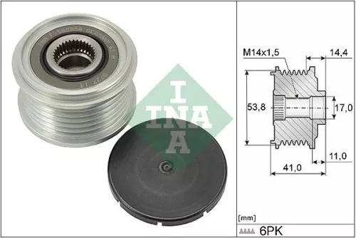 Vrijloopkoppeling van de dynamo Schaeffler INA 535 0304 10)