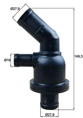 Thermostaat, koelvloeistof MAHLE TH 55 87)