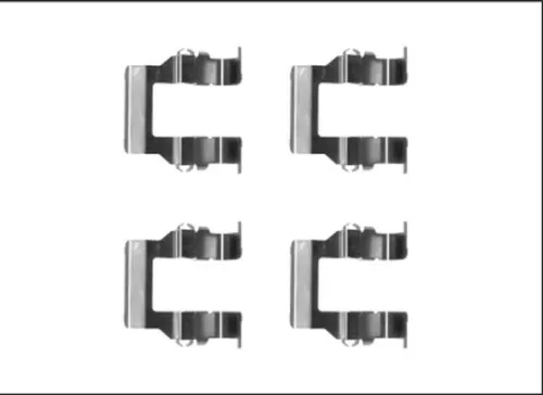 Accessoirekit, schijfremblokken TEXTAR 82540000)