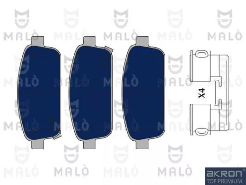 Remblokkenset, schijfrem AKRON-MALÒ 1050145)