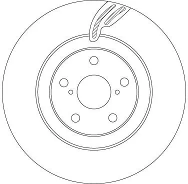 Remschijf TRW DF6792S)