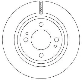 Remschijf TRW DF6908)