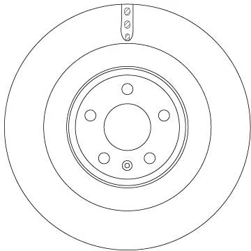 Remschijf TRW DF6343S)