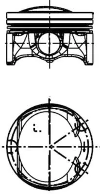 Zuiger KOLBENSCHMIDT 41509600)
