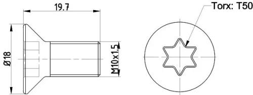 Bout, remschijf TEXTAR TPM0016)