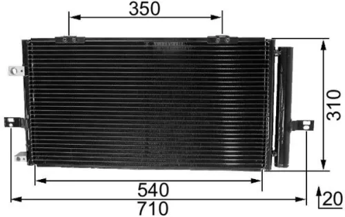 Condensor, airconditioning MAHLE AC 230 000S)