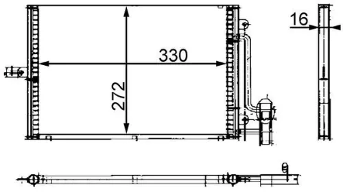 Condensor, airconditioning MAHLE AC 317 000S)