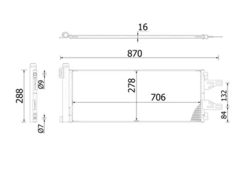 Condensor, airconditioning MAHLE AC 368 000S)