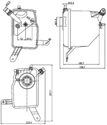 Expansievat, koelvloeistof MAHLE CRT 205 000S)