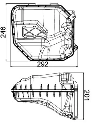 Expansievat, koelvloeistof MAHLE CRT 9 000S)