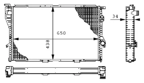 Radiator, motorkoeling MAHLE CR 242 000S)