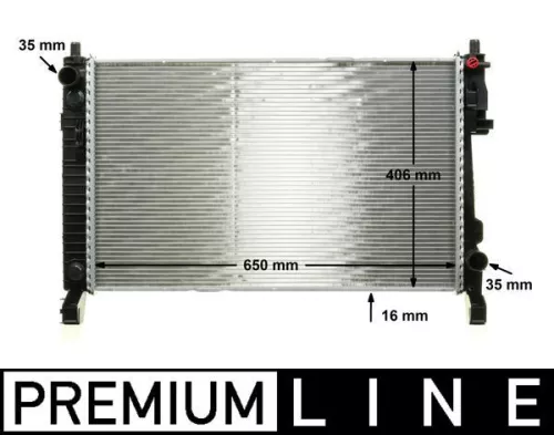 Radiator, motorkoeling MAHLE CR 661 000P)