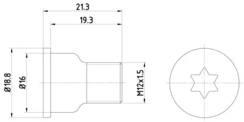 Bout, remschijf TEXTAR TPM0005)