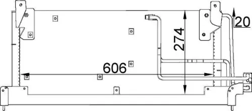 Condenser, air conditioning MAHLE AC 223 000S)