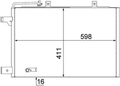 Condensor, airconditioning MAHLE AC 370 000S)
