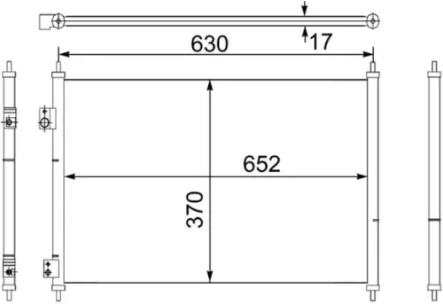 Condensor, airconditioning MAHLE AC 755 000S)