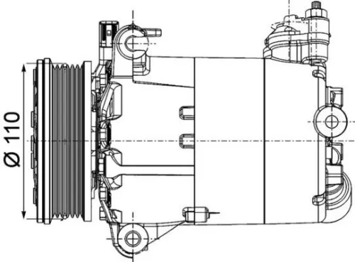 Compressor, air conditioning MAHLE ACP 1357 000P)
