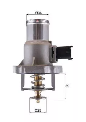 Thermostat, coolant MAHLE TM 55 105)