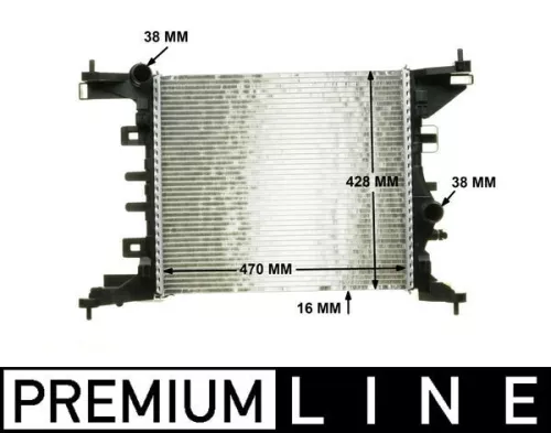 Radiator, motorkoeling MAHLE CR 1187 000P)