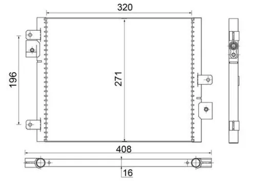 Condensor, airconditioning MAHLE AC 354 000S)
