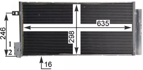Condensor, airconditioning MAHLE AC 505 001S)