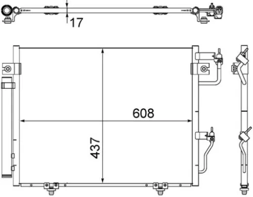 Condensor, airconditioning MAHLE AC 534 000S)