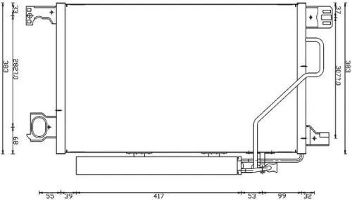 Condensor, airconditioning MAHLE AC 662 000S)