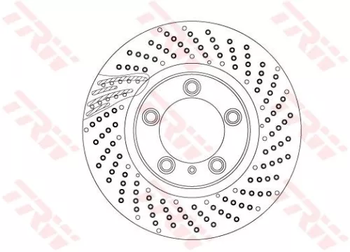 Remschijf TRW DF6541S)