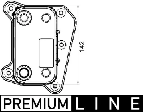 Oliekoeler, motorolie MAHLE CLC 38 000P)