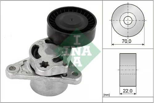 Riemspanner, V-geribbelde riem Schaeffler INA 534 0709 10)