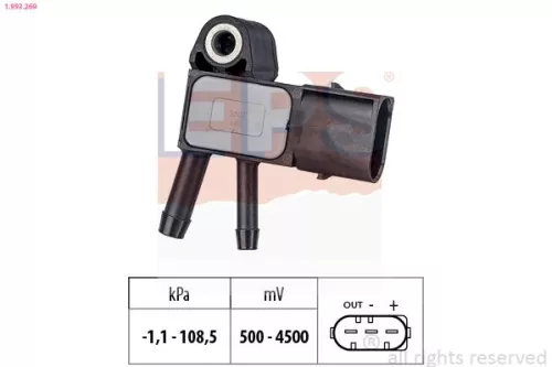 Air Pressure Sensor, altitude adaption EPS 1.993.269)