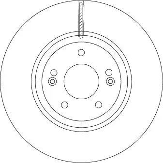 Remschijf TRW DF6545S)