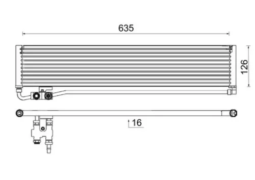 Oliekoeler, automatische transmissie MAHLE CLC 232 000P)