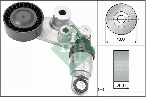 Riemspanner, V-geribbelde riem Schaeffler INA 534 0297 10)