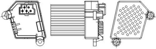 Regelaar, interne ventilator MAHLE ABR 33 000S)