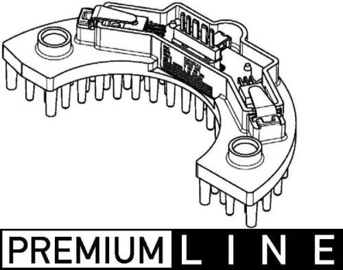 Regelaar, interne ventilator MAHLE ABR 58 000P)