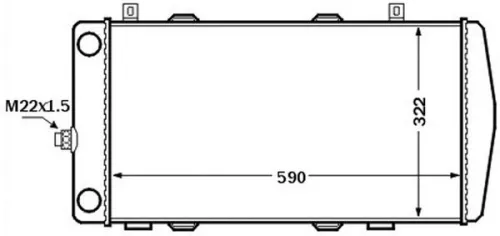 Radiator, motorkoeling MAHLE CR 1513 000S)