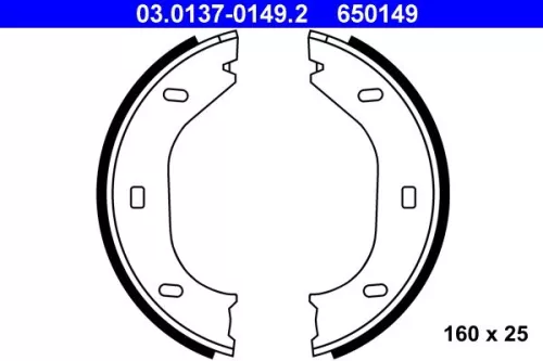 Remblokkenset, parkeerrem ATE 03.0137-0149.2)