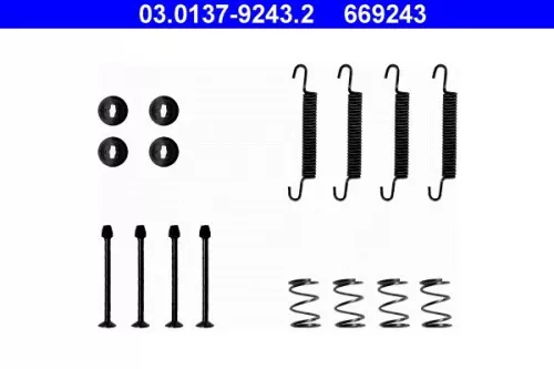 Accessoirekit, parkeerremblokken ATE 03.0137-9243.2)