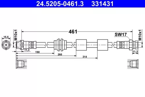 Remslang ATE 24.5205-0461.3)