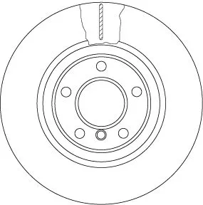 Remschijf TRW DF6616S)