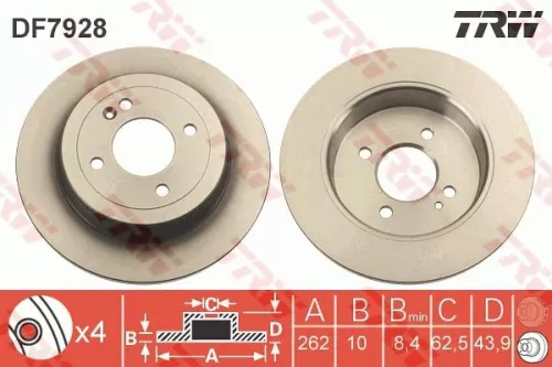 Brake Disc TRW DF7928)