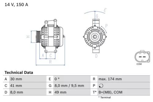 Dynamo BOSCH 0 986 047 240)