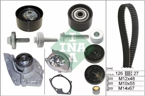 Water Pump & Timing Belt Kit Schaeffler INA 530 0638 30)