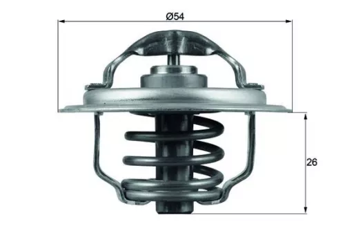Thermostaat, koelvloeistof MAHLE TX 111 87D)